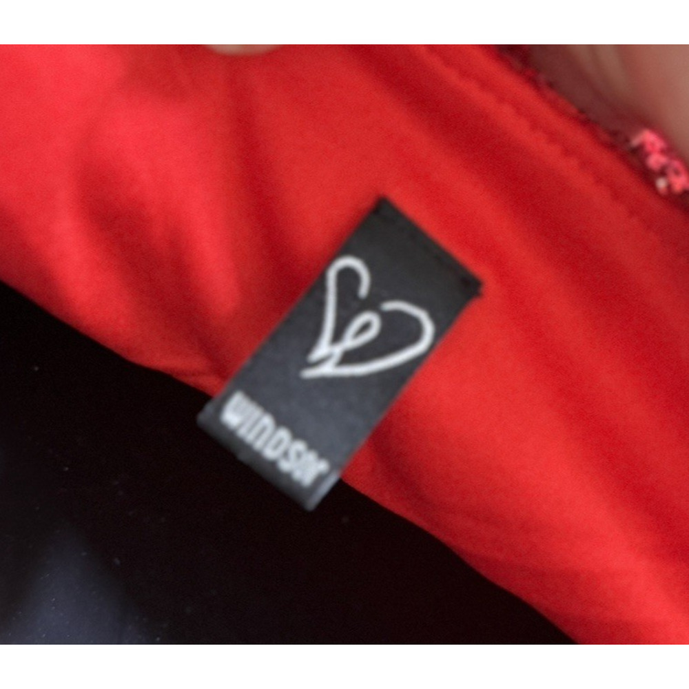 Windsor Red Mini Sparkle Dress Glam Sequin Cocktail Party Love Romantic, M - Picture 7 of 9